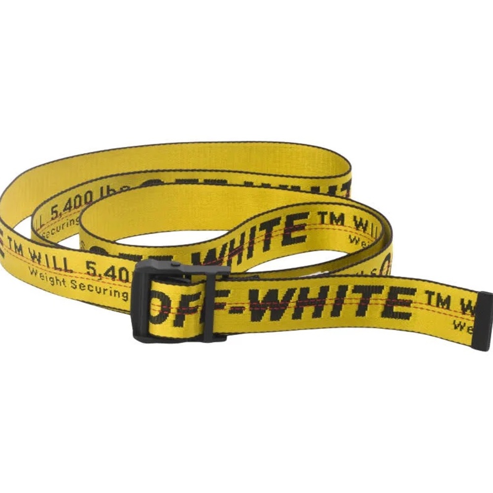 Off-white industrial belt